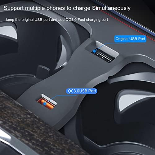 Безжичен полнач за безжични автомобили Zchan погоден за BMW X3/ X4 2022-2019 15W безжичен панел за полнење, порта за полнење QC3.0,