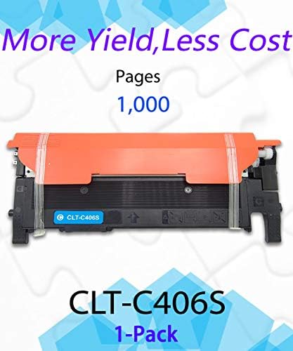 Замена на кертриџот за компатибилна тонер за печатење, за Samsung 406S CLT-406S CLT-C406S CLT406S користена за CLP-365W CLP-366W