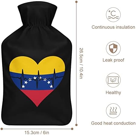 Loveубов Венецуела шише со врела вода со топла вода со покривка симпатична гума вреќа со топла вода топла вода шише за кревет софа