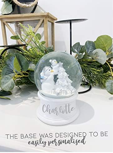 ЕВ & Ко Божиќ Снежен глобус и Подарок за подароци - DIY персонализирачки сјај Снежен дизајн, елегантен Божиќен украс за жени и деца.