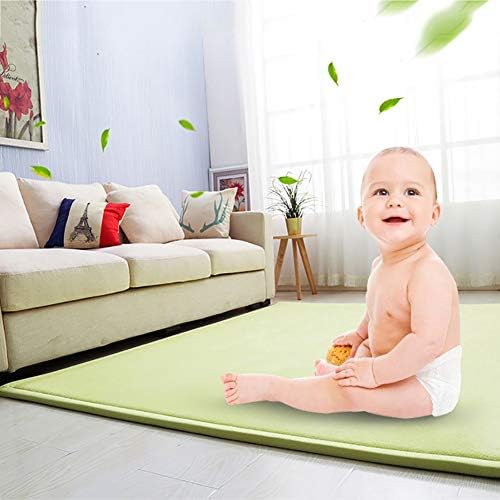 Ултра мека дебела површина килими, супер пријатна меморија за пена за бебиња, играње килим, анти-лизгачки меки татами мат за новороденче за бебиња