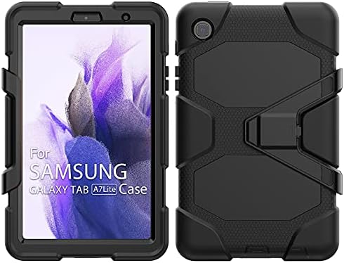Случај за huiflying за Galaxy Tab A7 Lite T220/T225, Heavy Duty Chakt Phocdprofof Hybrid There Tre Layer Rugged Case со заштитник