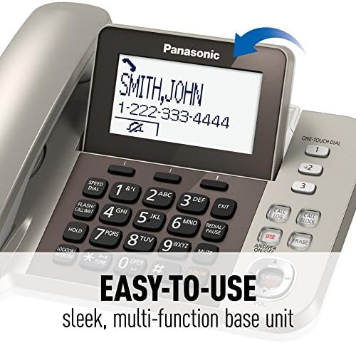 Телефонски систем Panasonic/безжичен телефон-3 слушалки & KX-TCA430 удобност-прилагодување, склопување на слушалките со флексибилен