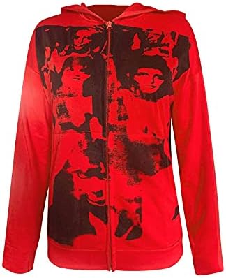 Maseенски уличен моден патент на тренингот Туникак дуксери пуловер случајно лабава печатена кошула со дуксери на кардиган врвови со џебови
