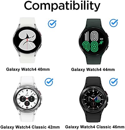 Yuegoo Galaxy Watch 5/4 бенд 40мм 44мм, мека силиконска спортска лента замена за Galaxy Watch 5 Pro 45mm, Galaxy Watch 4 Classic Band 42mm 46mm за жени жени