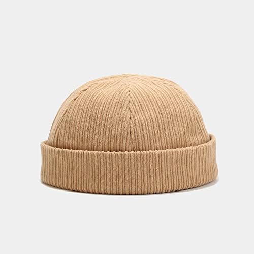 Плетајте ја капачето на Beanie slouchyfor мажи/жени Зимски факс меки хип хоп капи atenените на отворено топло капаче мека кадифена