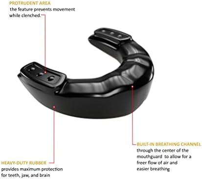 Kickout Mouthguard Slim Fit, Возрасни и помлади спортски стража за уста со хигиенски случај за фудбал, кошарка, бокс, рагби, ММА, карате,