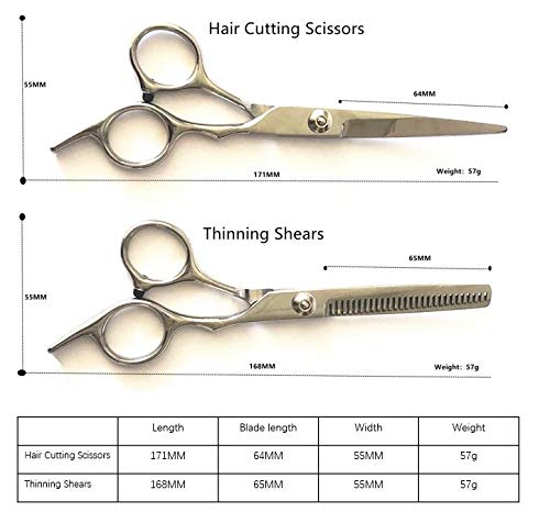 Комплет за ножици За сечење коса За Мажи И Жени | 11 Парчиња | Нерѓосувачки Челик