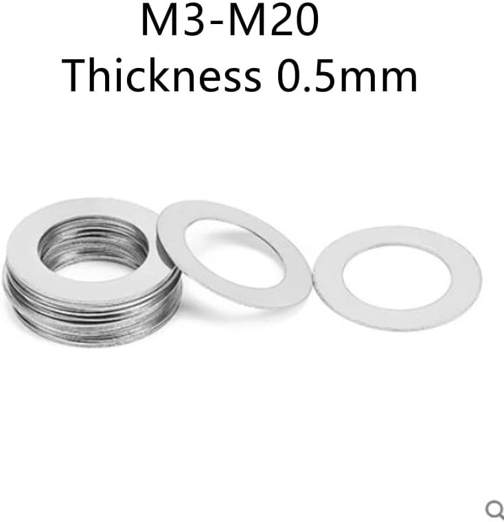 Дебелина од 10-100 парчиња 0,5 мм М3-М20 Рамен Мијалник Од Нерѓосувачки челик Ултра тенка заптивка Заптивка За Прилагодување Со Висока