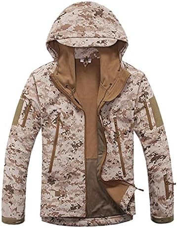 ADSSDQ поштенски јакни со долги ракави Генти Супер мека плус големина Парка маскирна удобна класична полиестерска есенско патување