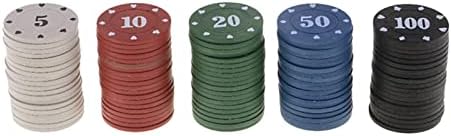 Bause 100 компјутери Тексас покер чипс професионална игра со картички во Лас Вегас, броење покер чипови постави дигитални чипови