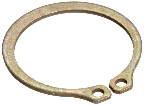 Стандарден надворешен прстен за задржување, зашилен дел, аксијално склопување, 1060-1090 јаглероден челик, цинк жолт хромат позлатен
