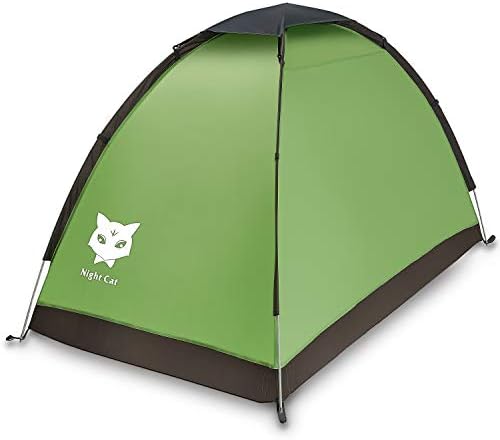 Ноќен шатор за рак на мачки за еден 1 до 2 лица лесен водоотпорен шатор за пешачење за кампување за возрасни деца извидници