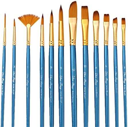 Seasd 10 парчиња четки за боја со различна форма најлон уметник за коса сликарство за сликање на акрилно масло за акварел Арт Арт