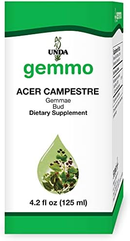 УНДА ГЕММО терапија Acer Campestre | Екстракт од пупка од јавор од поле | 4.2 fl. Оз.