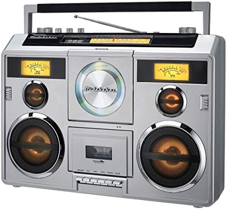 Studebaker Звук Станица Преносни Стерео Бумбокс Со Bluetooth/CD/AM-FM Радио/Касета Рекордер