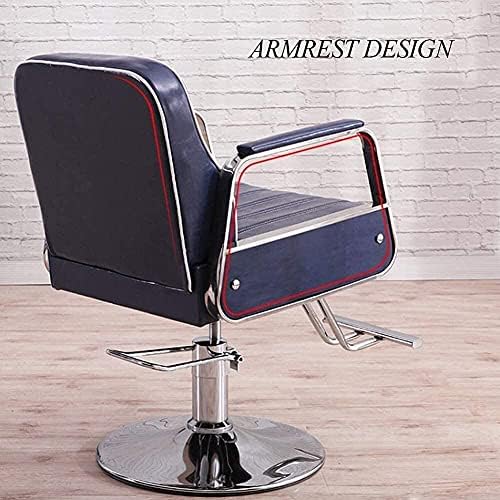 Салон стол Хидрауличко стол за бизнис или дом, стилизирање на стол за столици за коса Класичен хидрауличен бербер стол салон спа -бритачки