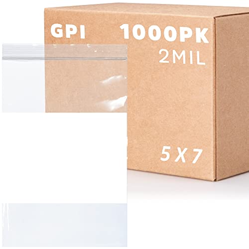 GPI пакет од 500 1,5 x 2 чиста пластика што може да се повлече од поштенски накит - најголемиот дел од 2 милји дебели силни и издржливи поли полиња