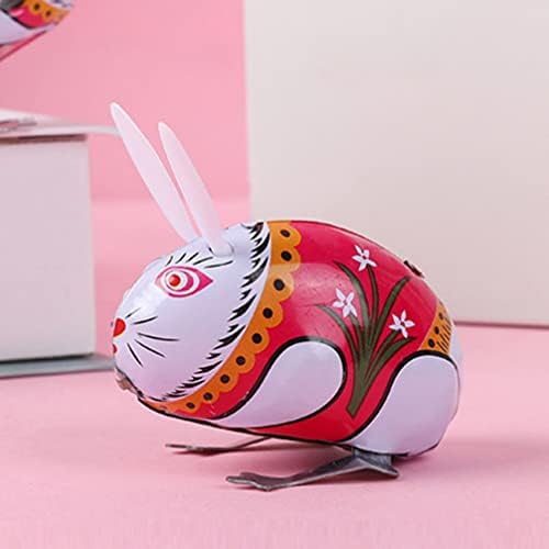 Aboofan 4PCS Велигденски ветер на зајаци играчки пролетни зајачки часовници играчки метални скокање зајаче играчки за полнила за полнила за