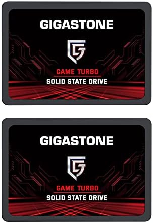 Gigastone Game Turbo 2-Pack 1TB SSD SATA III 6 GB/S. 3D NAND 2.5 Внатрешен погон на цврста состојба, прочитајте до 560MB/s. Компатибилен