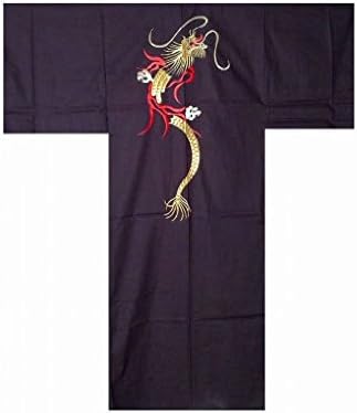 Јуката автентична јапонска самурај свеж и кул кимоно- змеј пламен 966