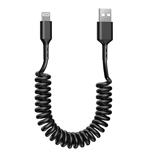 DCNetwork 2 пакет кабел за полнач за iPhone, кабел за молња [CarPlay компатибилен] со iPhone 13Pro Max/13Pro/13/110Pro Max/12Pro/12/11/XS/XS MAX/XR/X/8/8 PLUS/iPad/iPad/iPad/iPod Black