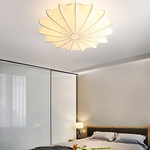 Телефонска светлина на таванот Trjgtas опремена со далечински управувач тавански светло, форма на свилен фенер од ковано железо, спална