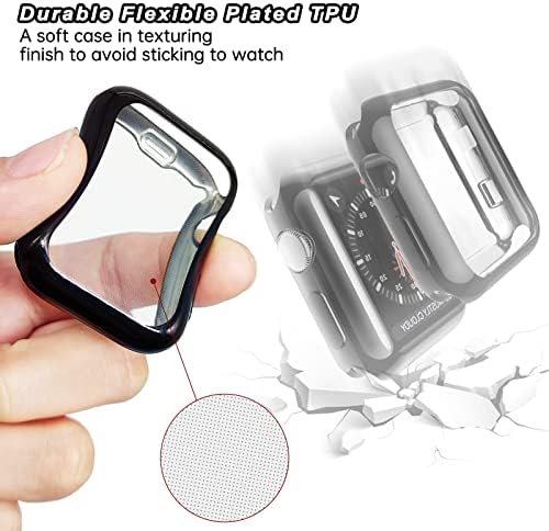 Mesh Magnetic Metal Band со Case компатибилен со ленти со Apple Watch 38mm, спортски прилагодлив затворање на не'рѓосувачки челик, милански