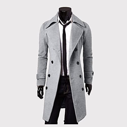 јакна од iopqo изолирана за мажи есен и зимска топла мека палта јакна обичен топол куп наредени јакна