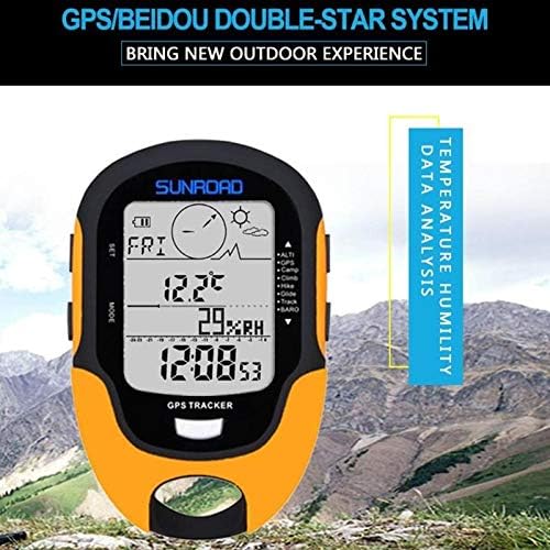 GGRBH Мултифункционален електронски GPS Beidou систем Altimeter со компас за пешачење за искачување на опрема за кампување со додатоци за опрема