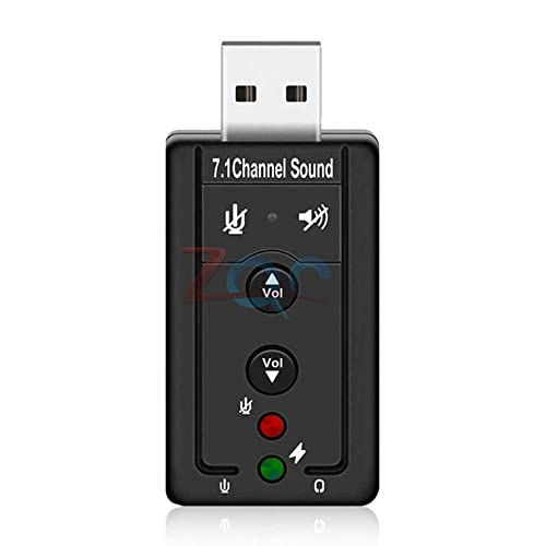 7.1 КАНАЛ УСБ Аудио Адаптер За Надворешна Звучна Картичка USB 2.0 3.5 mm Приклучок За Поврзување Слушалки За Микрофон За Windows Mac Os Linux