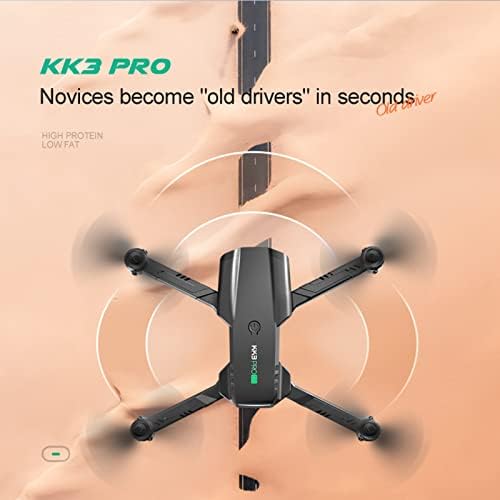 GSPMoly KK3 дрон со двојно 4K HD FPV камера далечински управувачки играчки подароци за тинејџери момчиња девојчиња со надморска