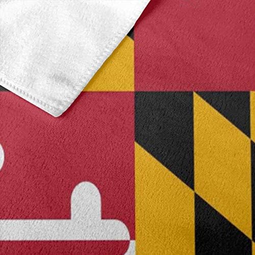 Знаме На Мериленд Микрофибер Крпи За Плажа Преголеми За Бања Брза Сува Крпа За Капење За Жени Мажи