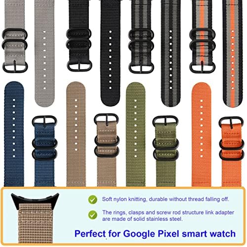 Лиџинлан Воена Балистичка Најлонска Лента За Опсег На Часовници На Google Pixel, Меки Ткаени Ленти За Часовници На Google Pixel