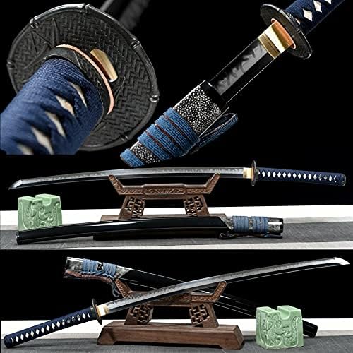 PJXC пламен глинест кален T10 челик сечило јапонски самурај катана меч