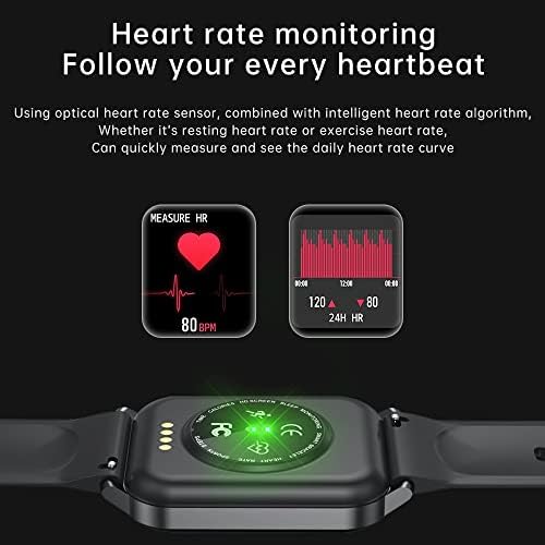 Паметен Часовник Мажи Жени Фитнес Часовник Bluetooth Со Отчукувањата На Срцето Водоотпорен Сон За телефони со android iOS