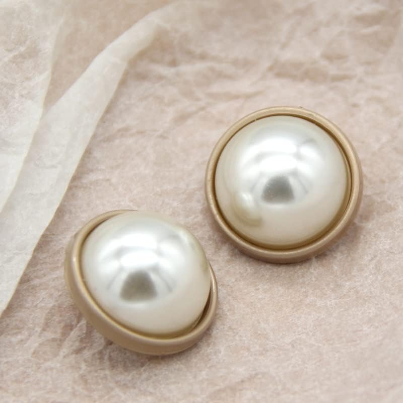 N/A гроздобер кружен бисер злато метал бели копчиња за облека класични жени декоративно шиење