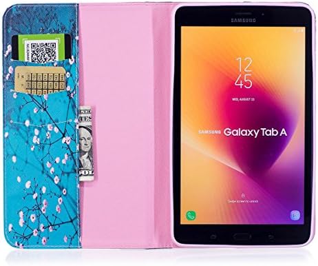 Samsung Galaxy Tab A 8.0 2017 Case, Newshine Premium PU кожа штанд фолио шок доказ за заштитен капак за Galaxy Tab A 8.0 2017 издание, бадем цвет