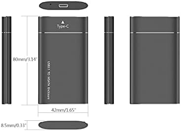 Конектори 20cb Хард Диск Кутија HDD Пренос Со Голема Брзина HDD Алуминиумска Легура КОМПЛЕТ USB 3.1/USB 3.0 -