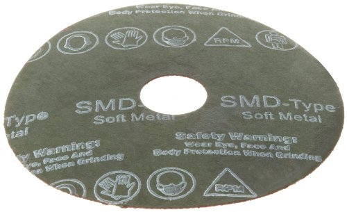 Нортон Близнаци металит F220 Абразивен диск, поддршка од влакна, алуминиум оксид, дијаметар од 7/8 Арбор, 4-1/2, Грит 80