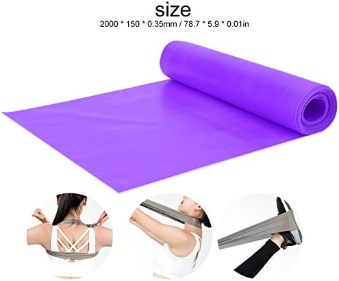 2м еластична истегнување на јога лента за отпорност на лента за фитнес вежби за вежбање додаток)