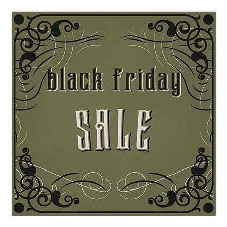 CGSignLab | Продажба на црна петок -викторијански готски прозорец за лепење | 24 x24