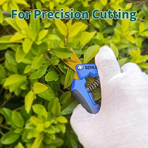 Szhlux 6,5 инчи за градинарски ножици за градинарски градинарски ножици со титаниум обложени заоблени прецизни лопати 1-пакет
