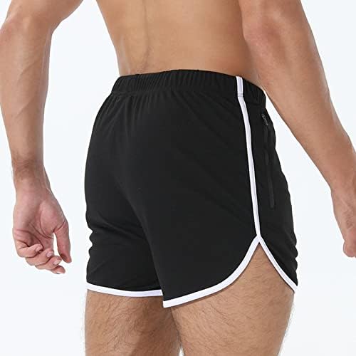 Gaxdetde машки обични панталони со цврста боја тренд на млади летни мажи со џемпери фитнес шорцеви 100 памучни шорцеви