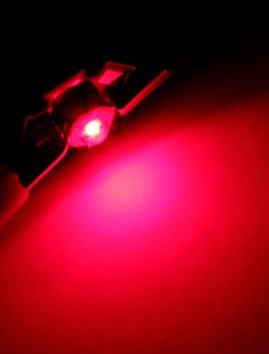 AEXIT 3W 655-660NM диоди со црвена светлина LED ламба мушка емитер 40-50lm W Star Schottky Diodes Base 2 парчиња