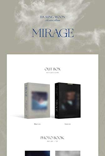 HA Sungwoon Mirage 4 -ти мини албум Daze верзија ЦД+72P Photobook+1P Sleife Photocard+1P Film Photocard+1P Преклопен фото -картичка+Налепница+Порака