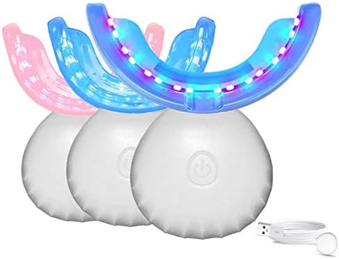 32 LED Индуктивно полнење на системот за белење на заби за белење на заби за белење на заби за белење на светло со 16 моќни светла на црвени и 16.