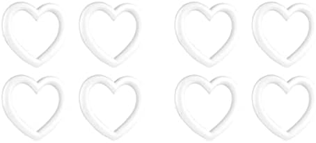 Nuobesty 8pcs Валентин за DIY уметнички свадбени проекти Декор, аранжмани срца декорација Проект за празници украси роденденски прстен и