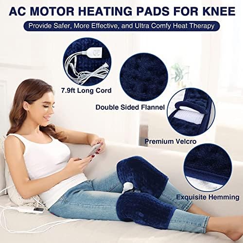Подлога за греење на коленото затоплување за греење електрична подлога и вибрации на коленото ракави Електрично загревање вибрации