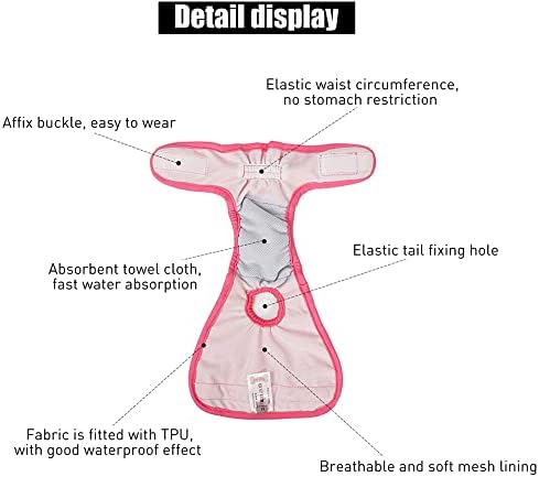 Иствита 3 Спакувајте Пелени За Кучиња За Повеќекратна Употреба За Женско Машко Куче, Пелени За Периодот На Перење За Кученца